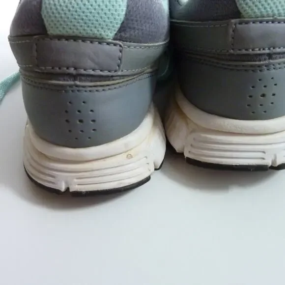 Nike Revolution Running Shoes Sneakers Size US 7.5 Gray Pink Blue - Picture 4 of 8